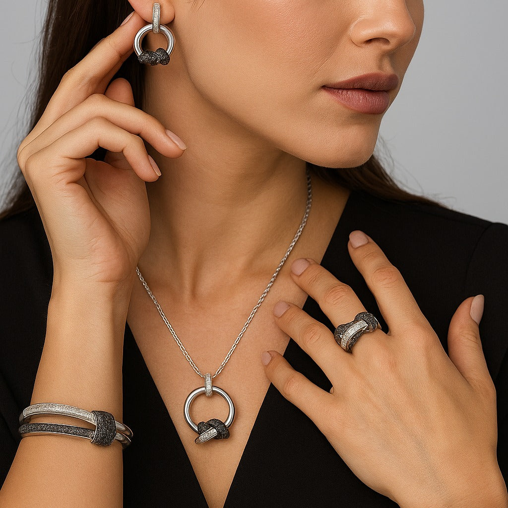 Elegant Knot-Inspired Jewelry Set