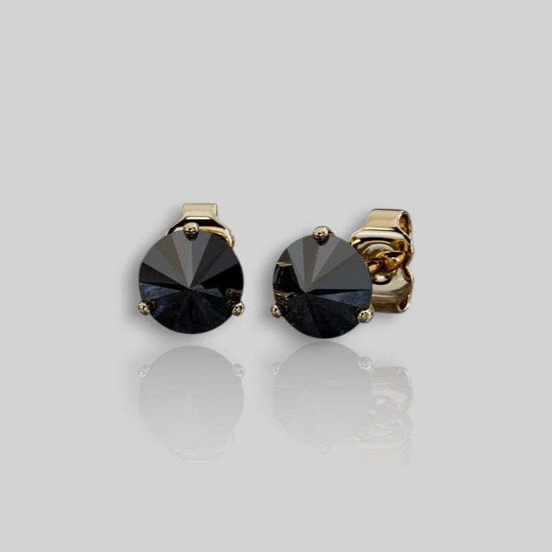 moissanite Black Stud earrings