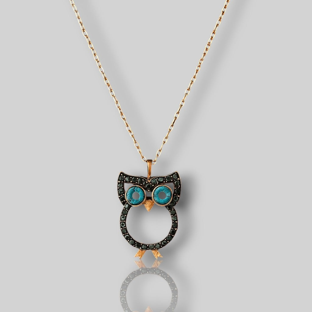 Charming Owl Pendant Necklace