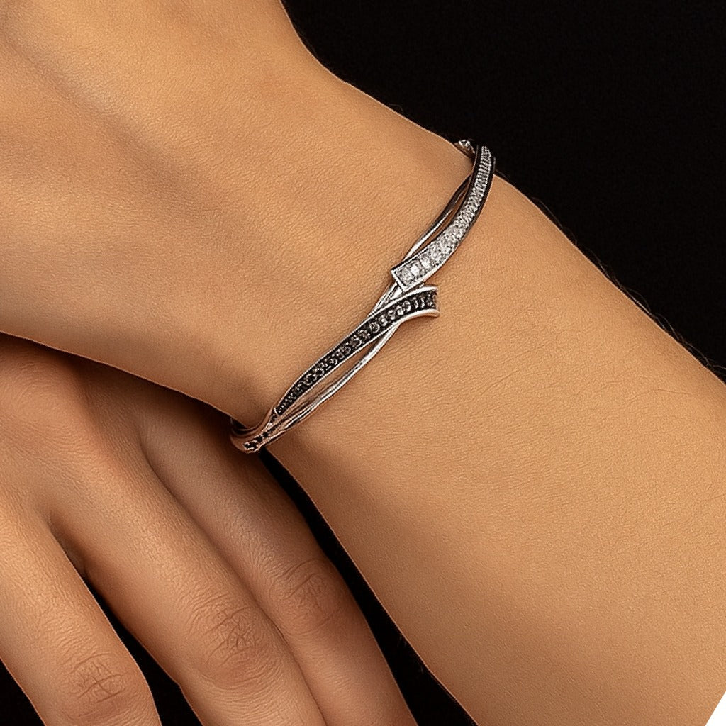 Elegant moissanite Black Diamond Bracelet