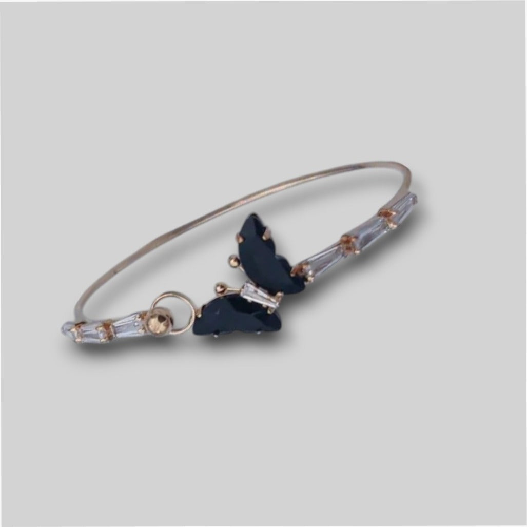 Gold butterfly chain bracelet