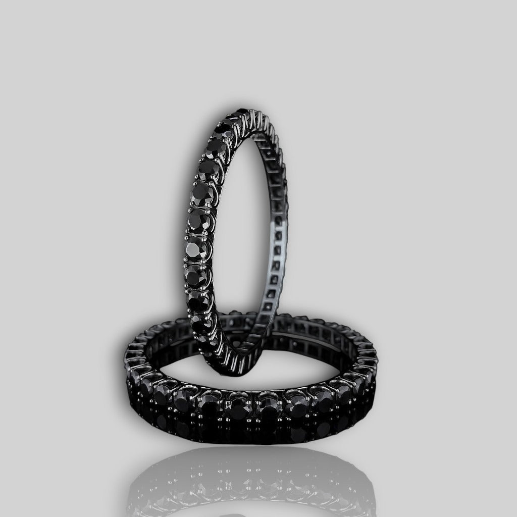 Elegant moissanite Black Diamond Bangles